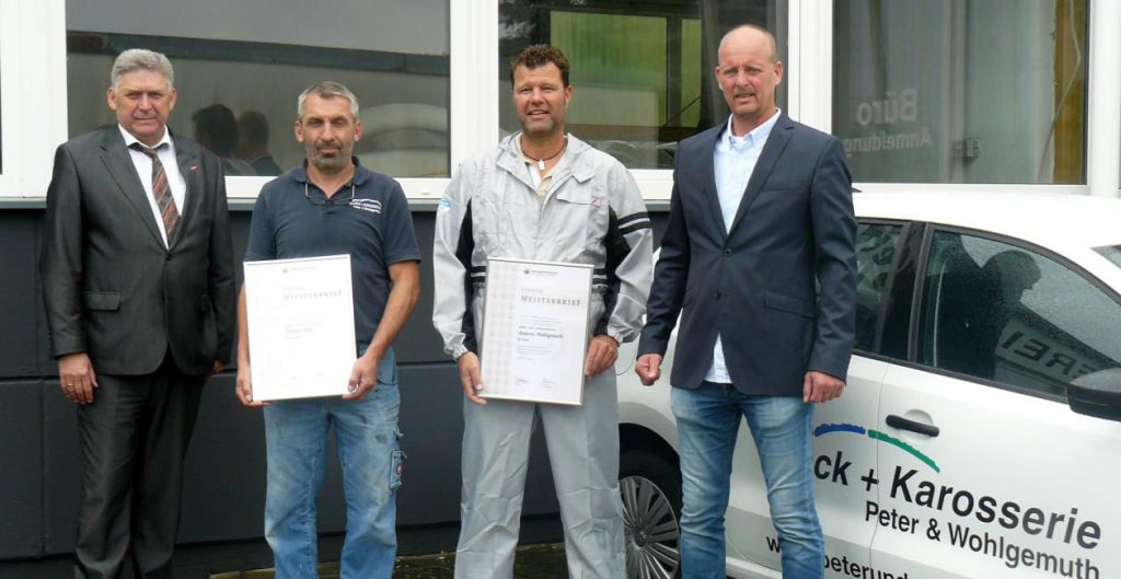 v. links: Volker Walters, Thomas Peter, Andreas Wohlgemuth, Karsten Zimmer