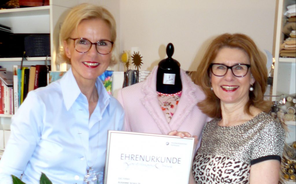 25. Geschäftsgründungsjubiläum Maßatelier Susanne Schulte