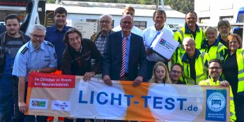 Die Kraftfahrzeug-Innung Dortmund und Lünen und die Verkehrswacht Dortmund e.V. beteiligen sich auch in diesem Jahr am bundesweiten Lichttest-Monat Oktober