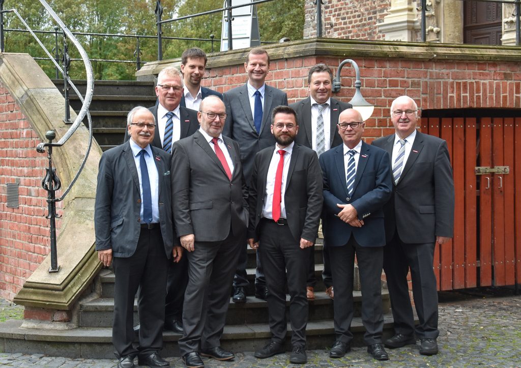 Kamingespräch der Vizepräsidenten AN mit Thomas Kutschaty MdL am 24.10.2018 | v.l.n.r: Klaus Feuler, Helmut Hagemann, Daniel Fissenewert (Kolping NRW), Felix Kendziora, WHKT-Hauptgeschäftsführer Reiner Nolten, Thomas Kutschaty MdL, Ralf Noltemeyer, Karl-Heinz Reidenbach, Franz Wieching