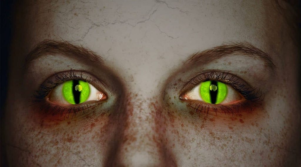 Farbige Kontaktlinse Halloween | Quelle: Kuratorium Gutes Sehen e. V.