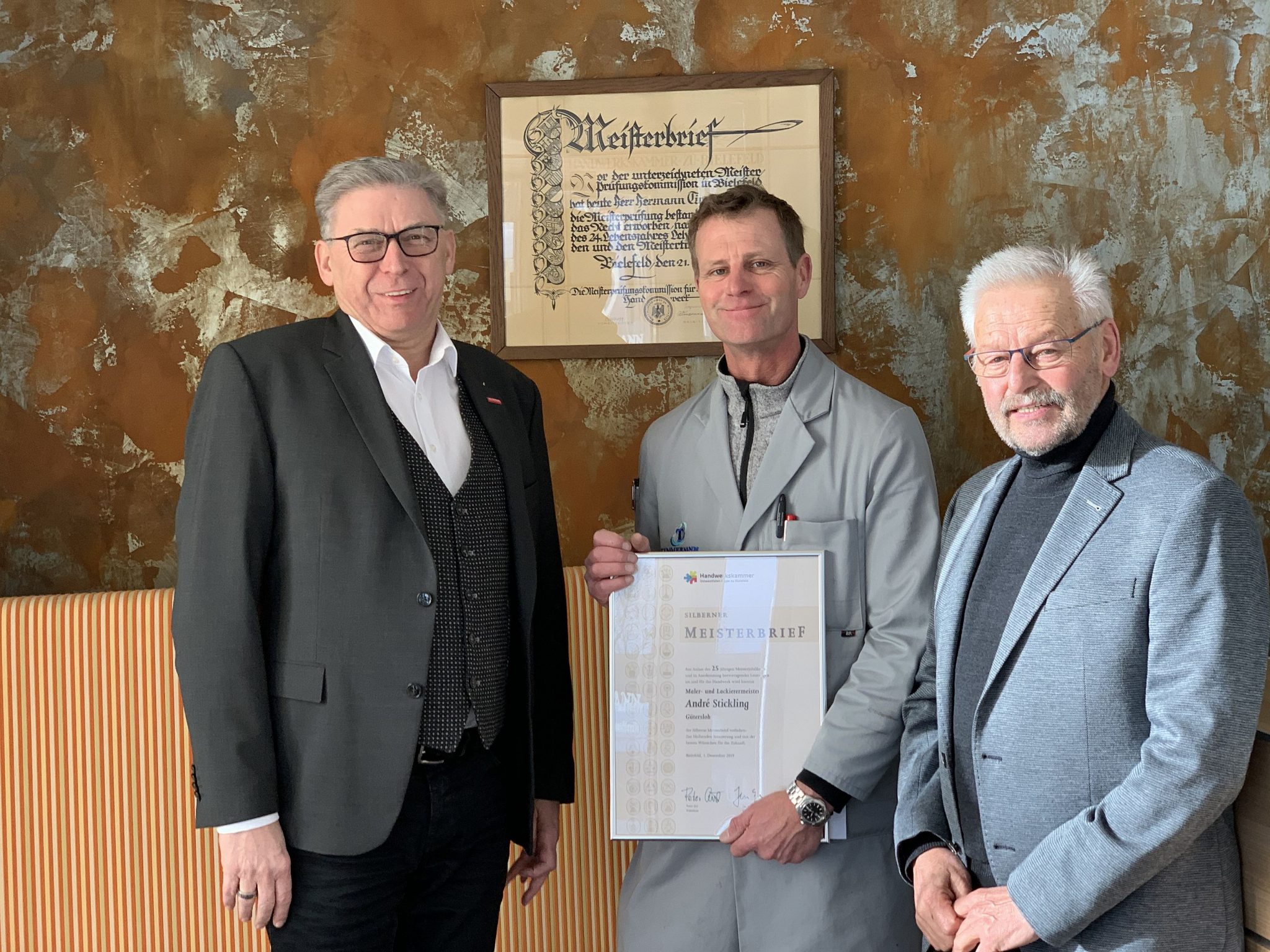 » Gratulation zum silbernen Meisterprüfungsjubiläum